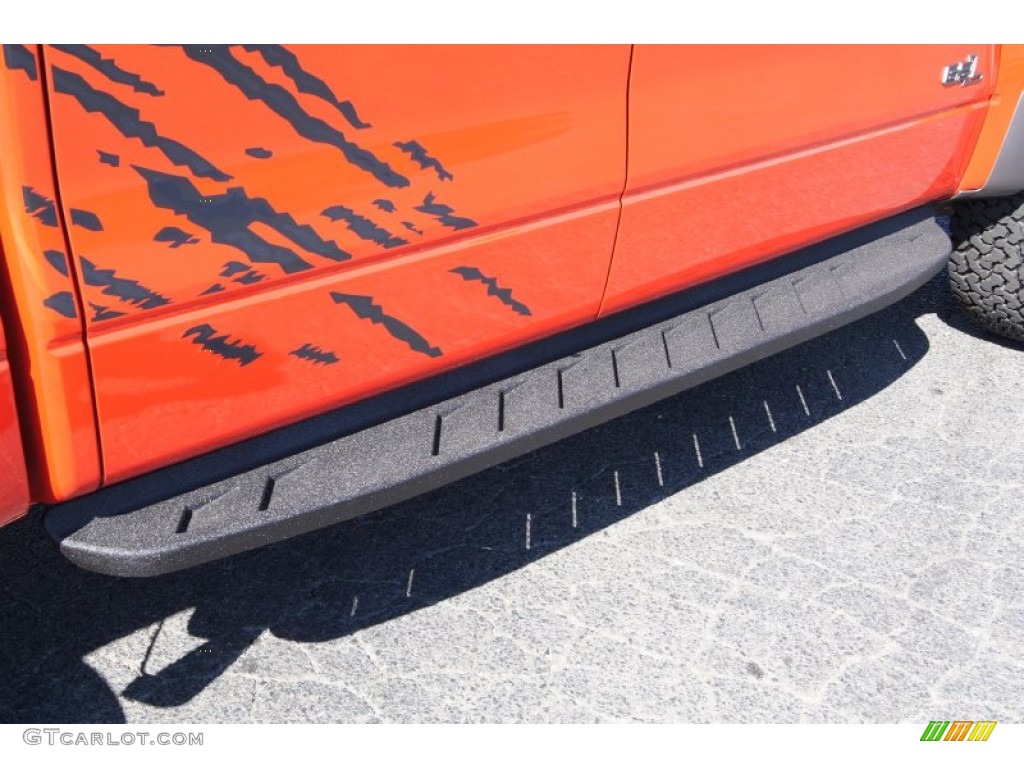 2011 F150 SVT Raptor SuperCrew 4x4 - Molten Orange Tri Coat / Raptor Black/Orange photo #20