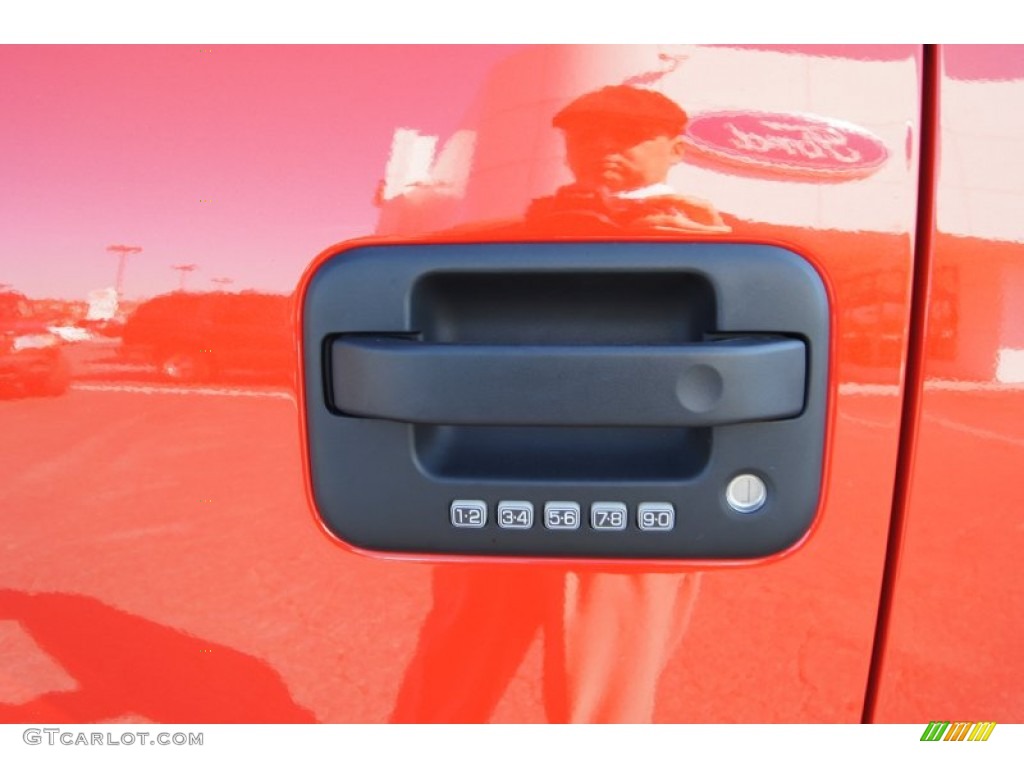 2011 F150 SVT Raptor SuperCrew 4x4 - Molten Orange Tri Coat / Raptor Black/Orange photo #48