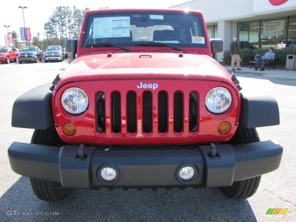 2011 Wrangler Sport 4x4 - Flame Red / Black photo #2