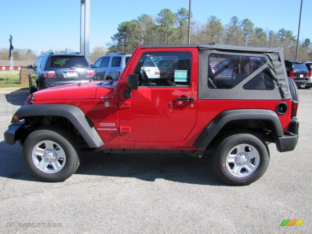 2011 Wrangler Sport 4x4 - Flame Red / Black photo #4