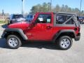 2011 Flame Red Jeep Wrangler Sport 4x4  photo #4