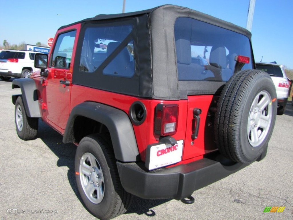 2011 Wrangler Sport 4x4 - Flame Red / Black photo #5