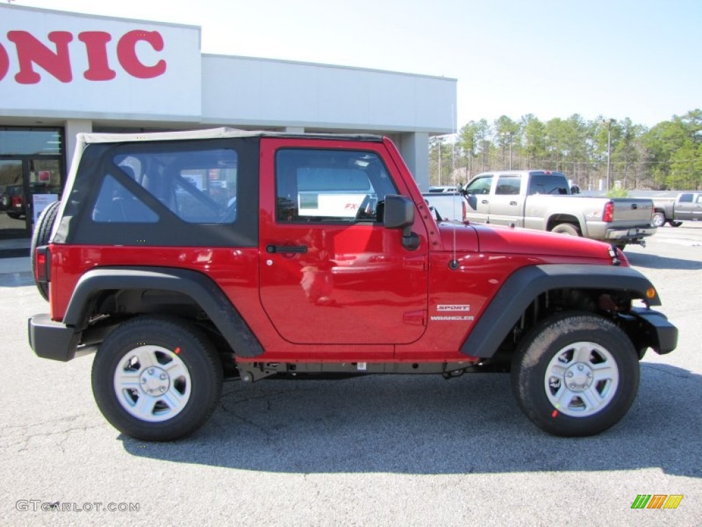 2011 Wrangler Sport 4x4 - Flame Red / Black photo #8