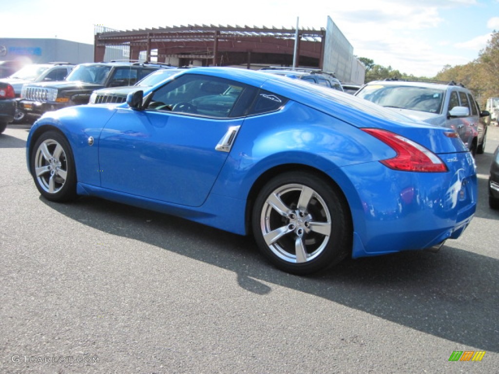 2009 370Z Coupe - Monterey Blue / Persimmon Leather photo #2