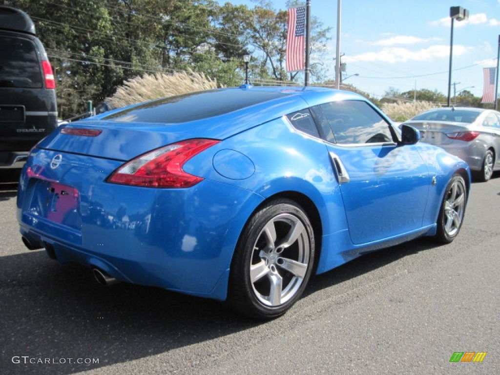 2009 370Z Coupe - Monterey Blue / Persimmon Leather photo #3
