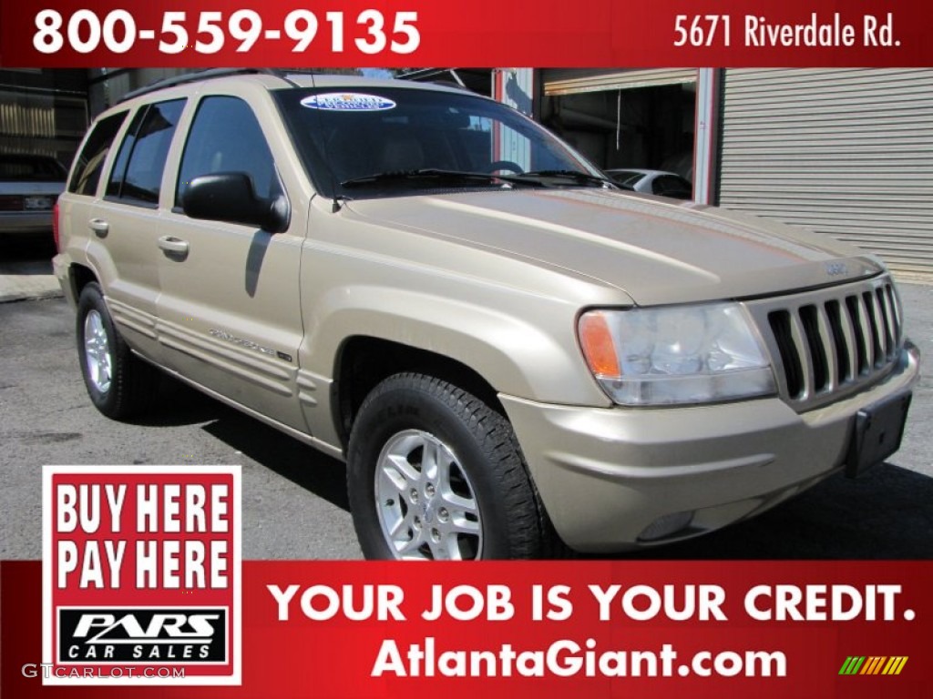 2000 Grand Cherokee Limited - Champagne Pearlcoat / Camel photo #4