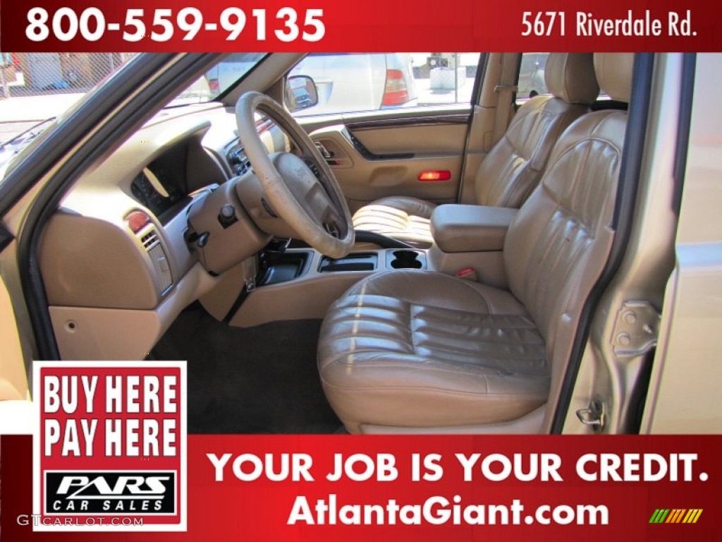 2000 Grand Cherokee Limited - Champagne Pearlcoat / Camel photo #6