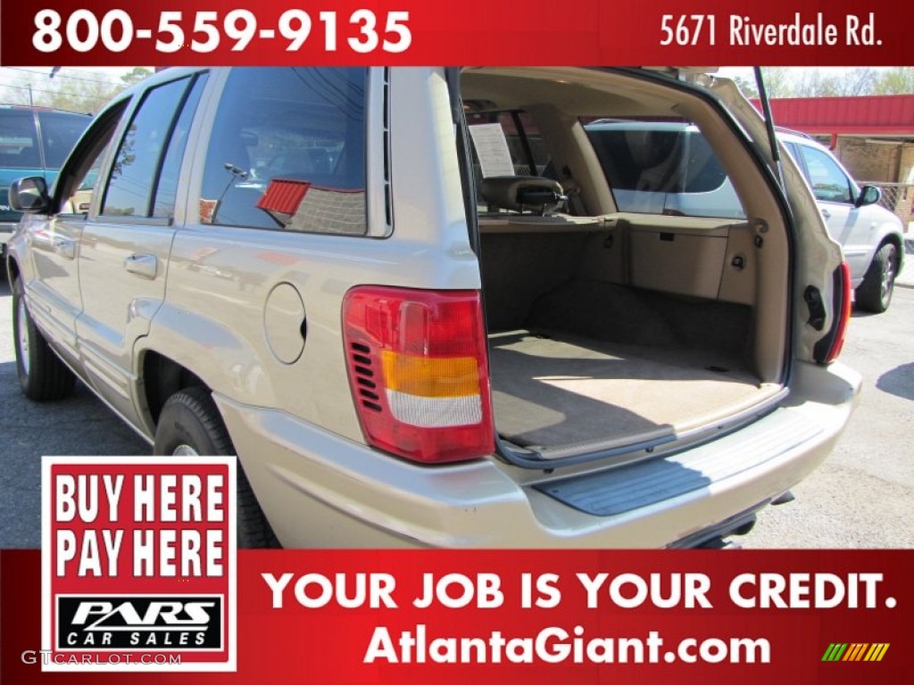 2000 Grand Cherokee Limited - Champagne Pearlcoat / Camel photo #9