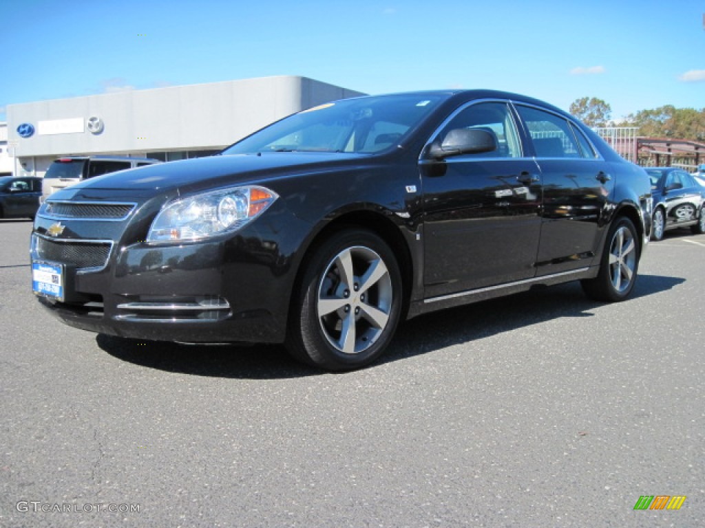 2008 Malibu LT Sedan - Black Granite Metallic / Ebony photo #1