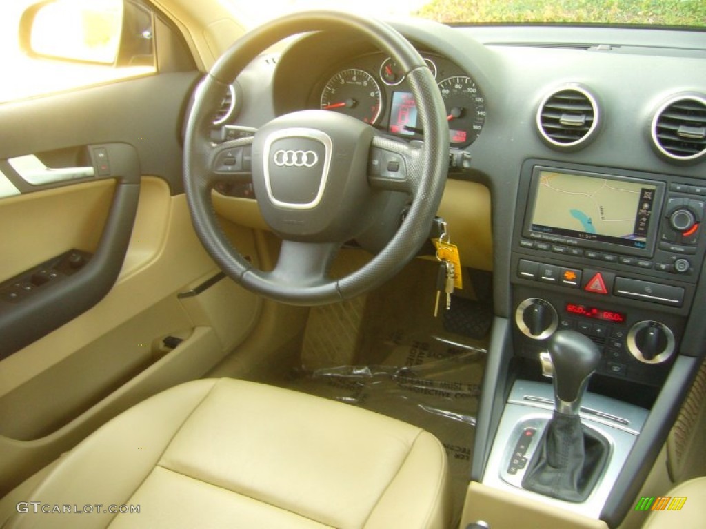 2006 Audi A3 2.0T Beige Dashboard Photo #55619895
