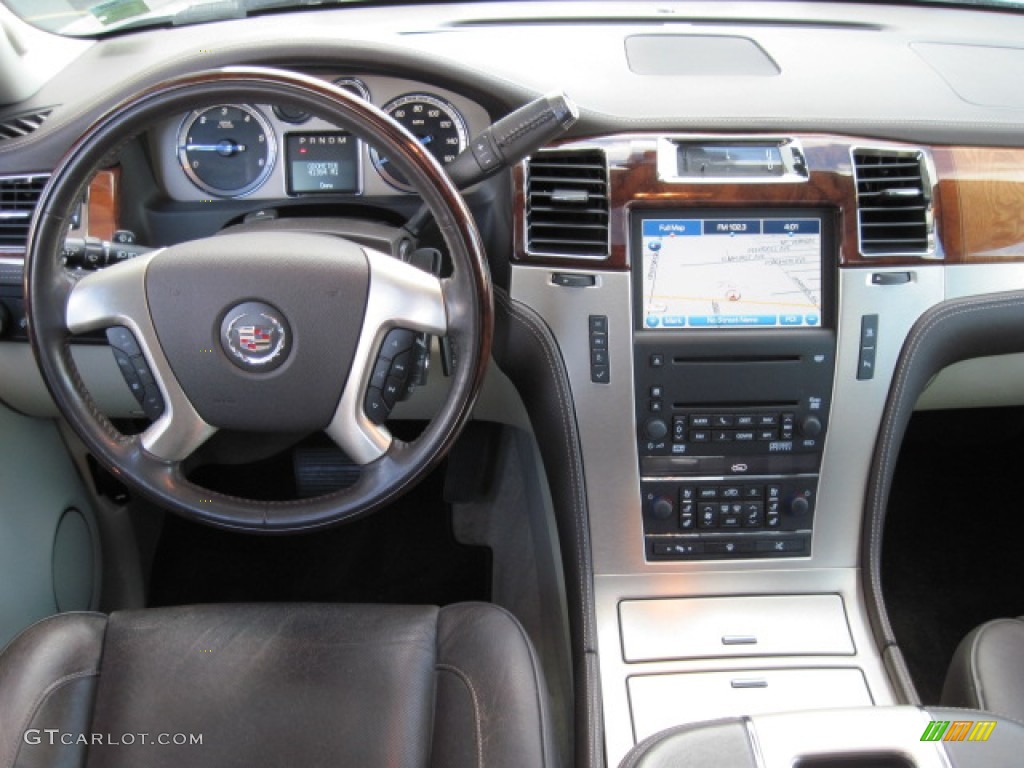 2008 Cadillac Escalade Platinum AWD Cocoa/Very Light Linen Dashboard Photo #55620072