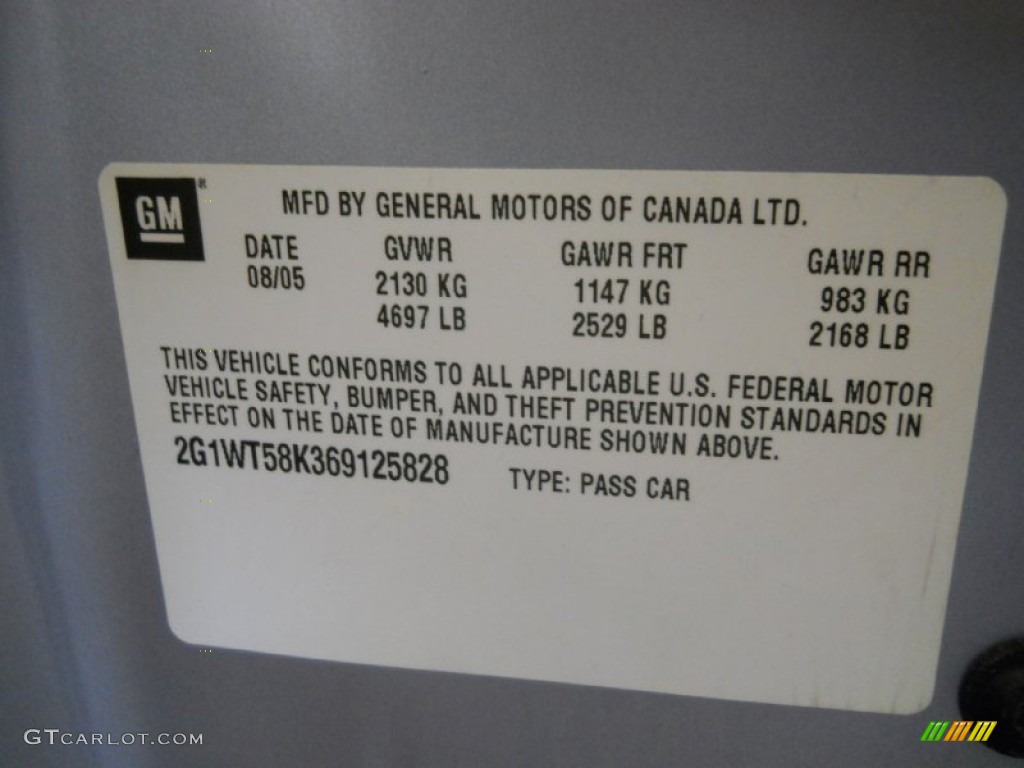 2006 Impala LT - Glacier Blue Metallic / Gray photo #23