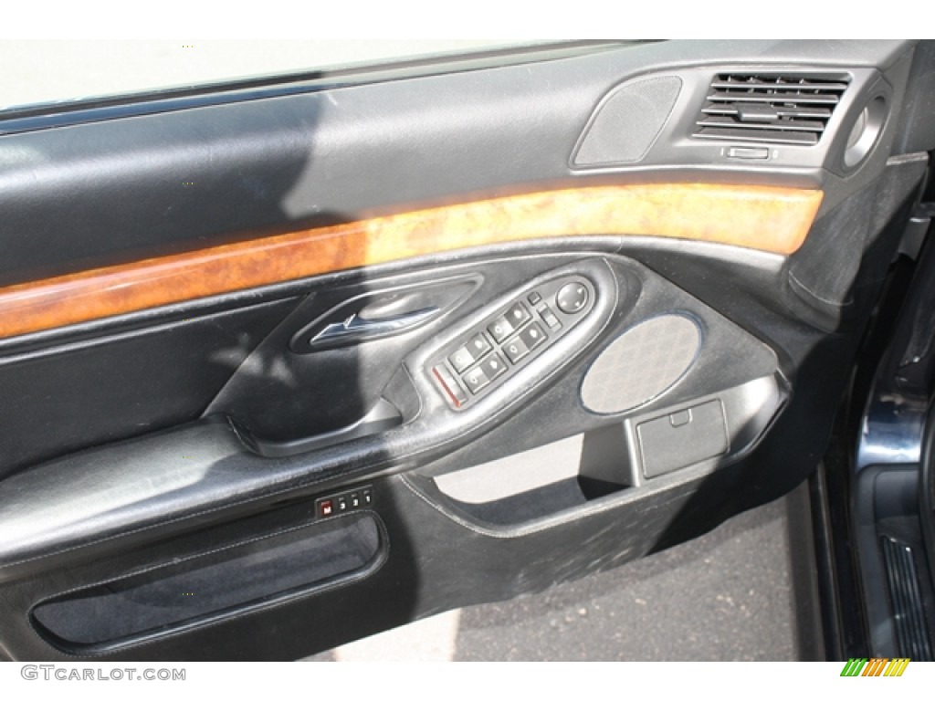 2002 BMW M5 Standard M5 Model Black Door Panel Photo #55620858