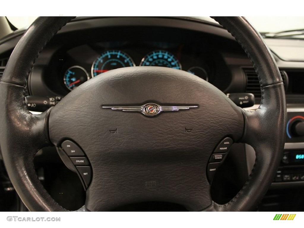 2006 Sebring Sedan - Brilliant Black / Dark Slate Gray photo #12