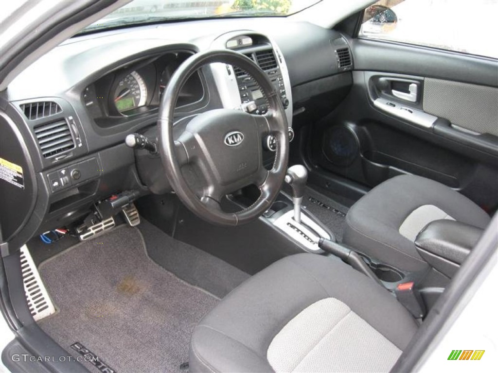 Gray Interior 2008 Kia Spectra Sx Sedan Photo 55622972
