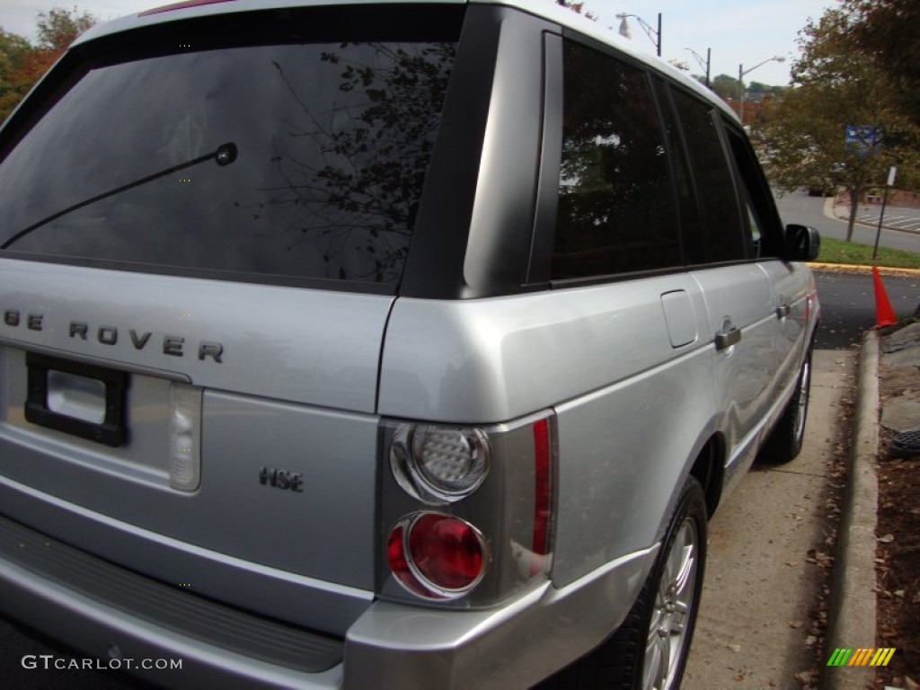 2007 Range Rover HSE - Zermatt Silver Metallic / Charcoal photo #8