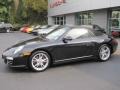 Basalt Black Metallic 2010 Porsche 911 Carrera 4 Cabriolet Exterior