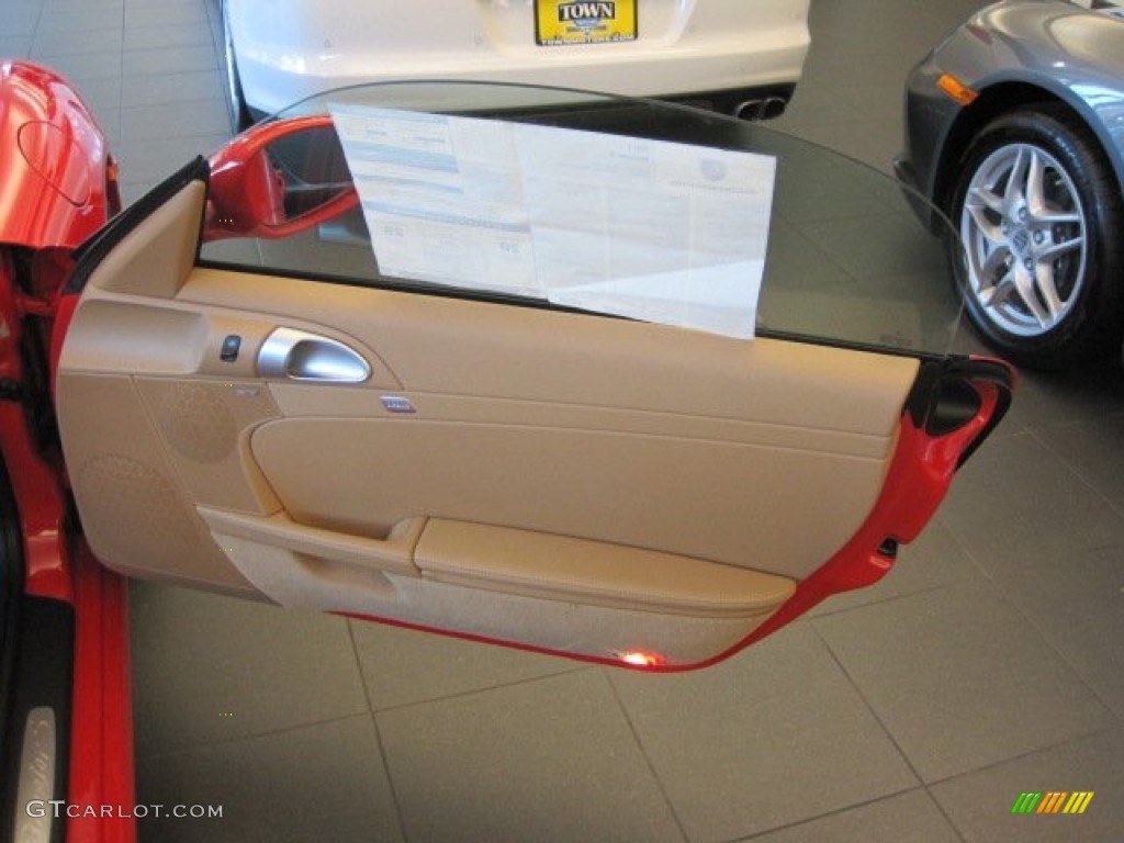 2011 Porsche Boxster S Sand Beige Door Panel Photo #55624850