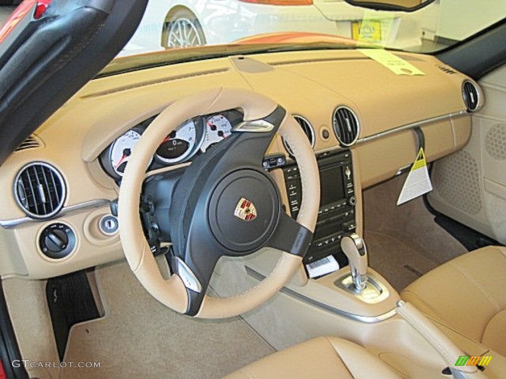 2011 Porsche Boxster S Sand Beige Dashboard Photo #55624913