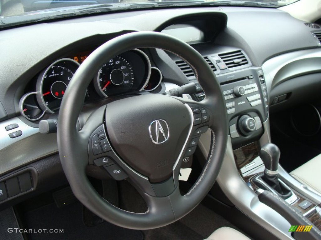 2010 Acura TL 3.7 SH-AWD Taupe Dashboard Photo #55625087
