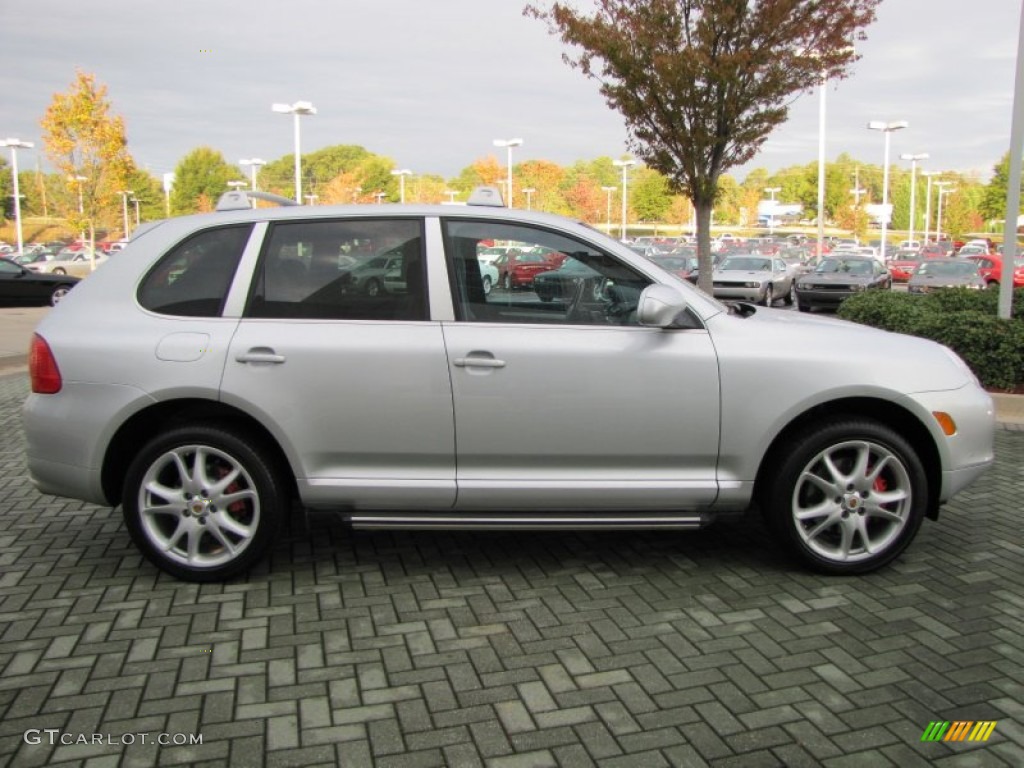 Crystal Silver Metallic 2004 Porsche Cayenne Turbo Exterior Photo #55625686