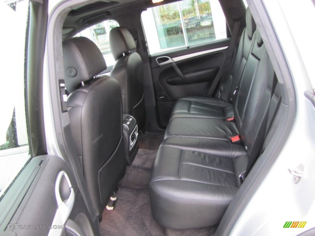Black Interior 2004 Porsche Cayenne Turbo Photo #55625750