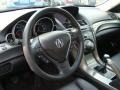 Ebony 2012 Acura TL 3.7 SH-AWD Technology Steering Wheel