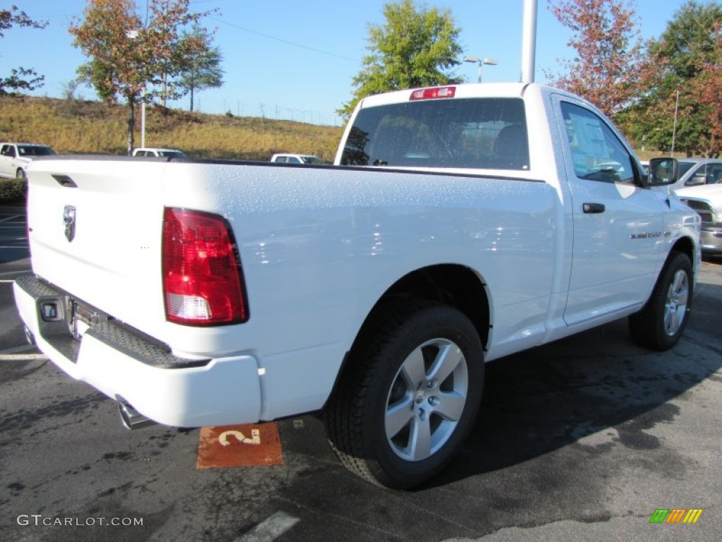 2012 Ram 1500 Express Regular Cab - Bright White / Dark Slate Gray/Medium Graystone photo #3