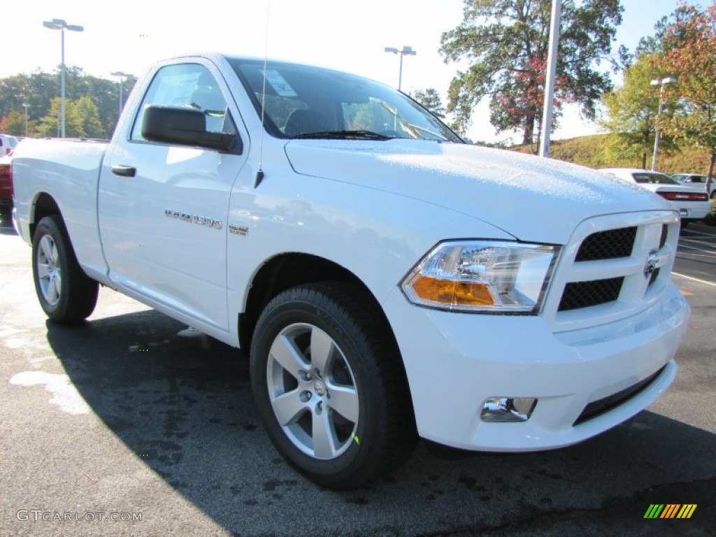 2012 Ram 1500 Express Regular Cab - Bright White / Dark Slate Gray/Medium Graystone photo #4