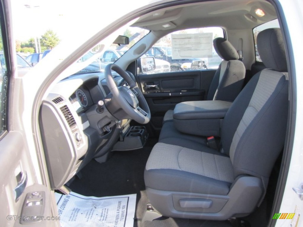 2012 Ram 1500 Express Regular Cab - Bright White / Dark Slate Gray/Medium Graystone photo #7