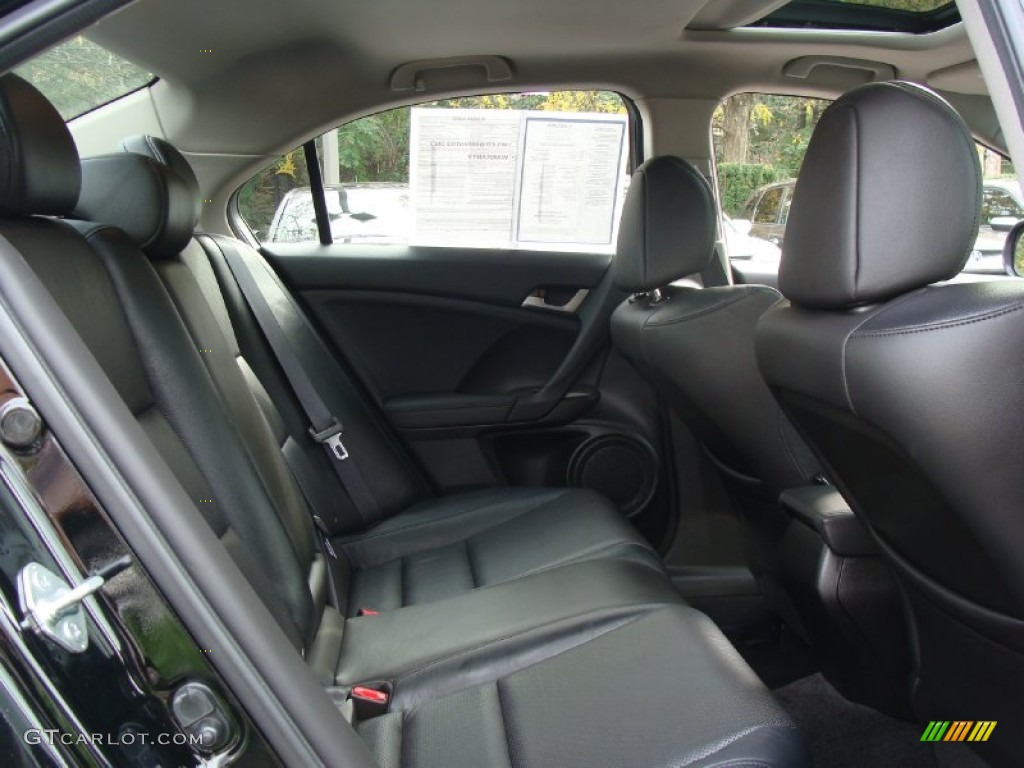 Ebony Interior 2010 Acura TSX Sedan Photo #55626329