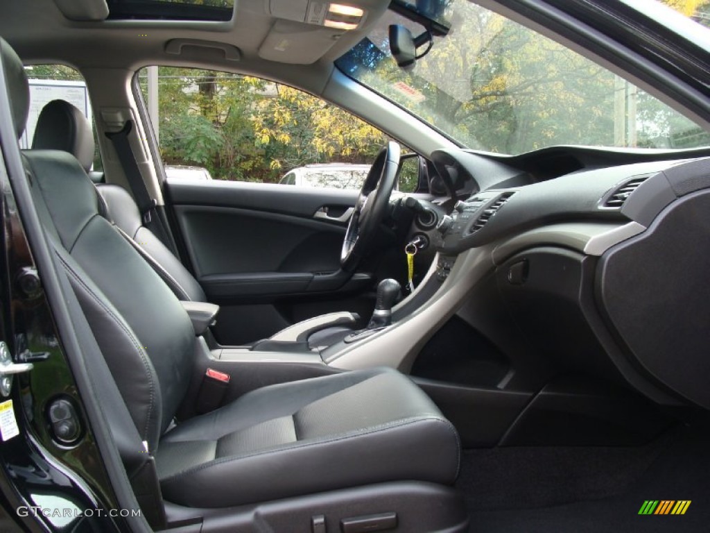 Ebony Interior 2010 Acura TSX Sedan Photo #55626338