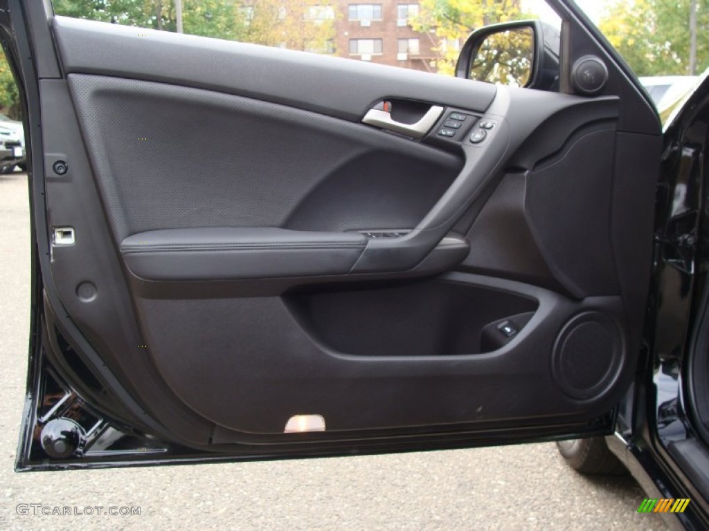 2010 Acura TSX Sedan Ebony Door Panel Photo #55626374