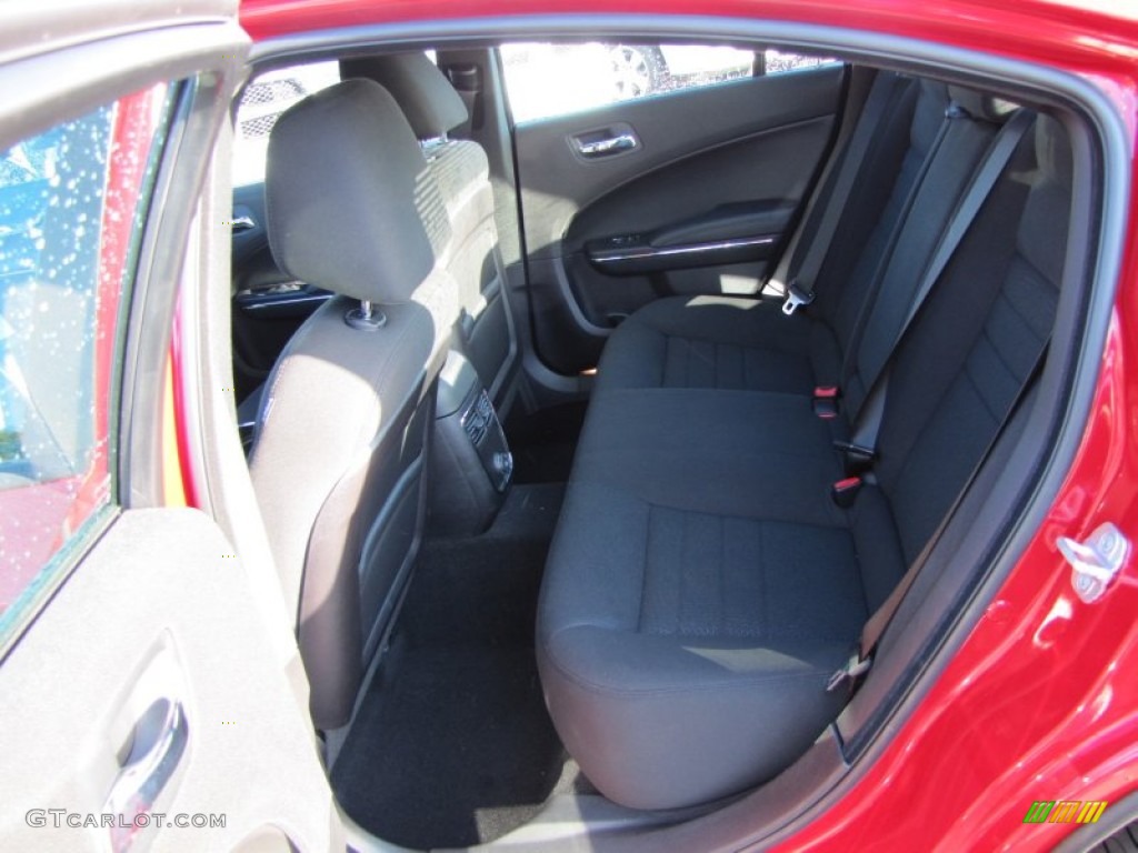 Black Interior 2012 Dodge Charger SXT Photo #55627388