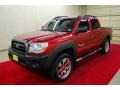 2008 Impulse Red Pearl Toyota Tacoma V6 PreRunner Double Cab  photo #3