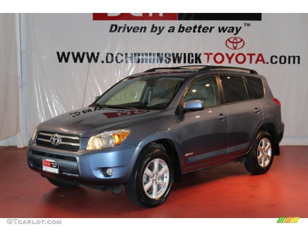 2008 RAV4 Limited 4WD - Pacific Blue Metallic / Taupe photo #1
