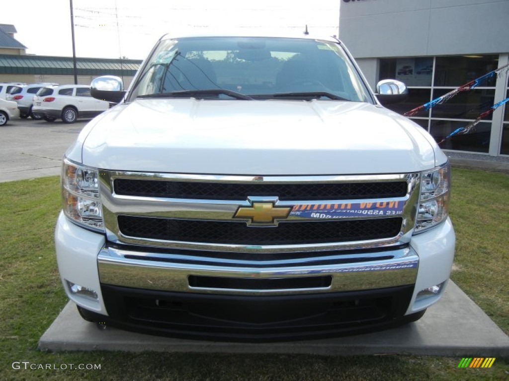 2011 Silverado 1500 LT Extended Cab - Summit White / Ebony photo #2