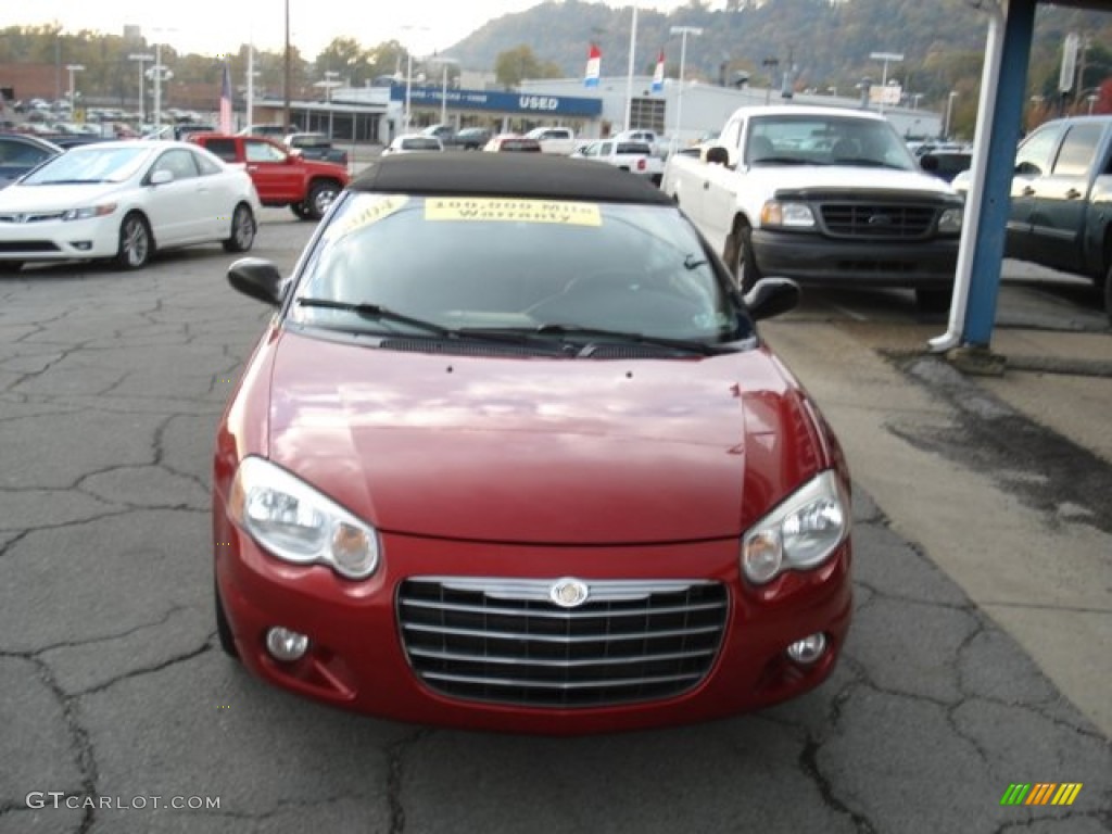 2004 Sebring Touring Convertible - Deep Red Pearl / Dark Slate Gray photo #3