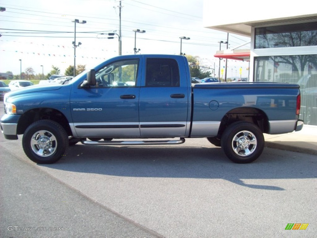 Atlantic Blue Pearl 2005 Dodge Ram 2500 SLT Quad Cab 4x4 Exterior Photo #55630256