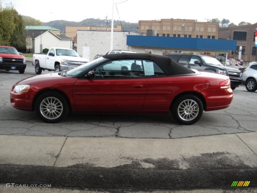 2004 Sebring Touring Convertible - Deep Red Pearl / Dark Slate Gray photo #5