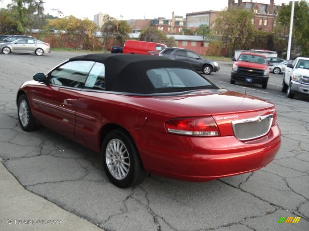 2004 Sebring Touring Convertible - Deep Red Pearl / Dark Slate Gray photo #6