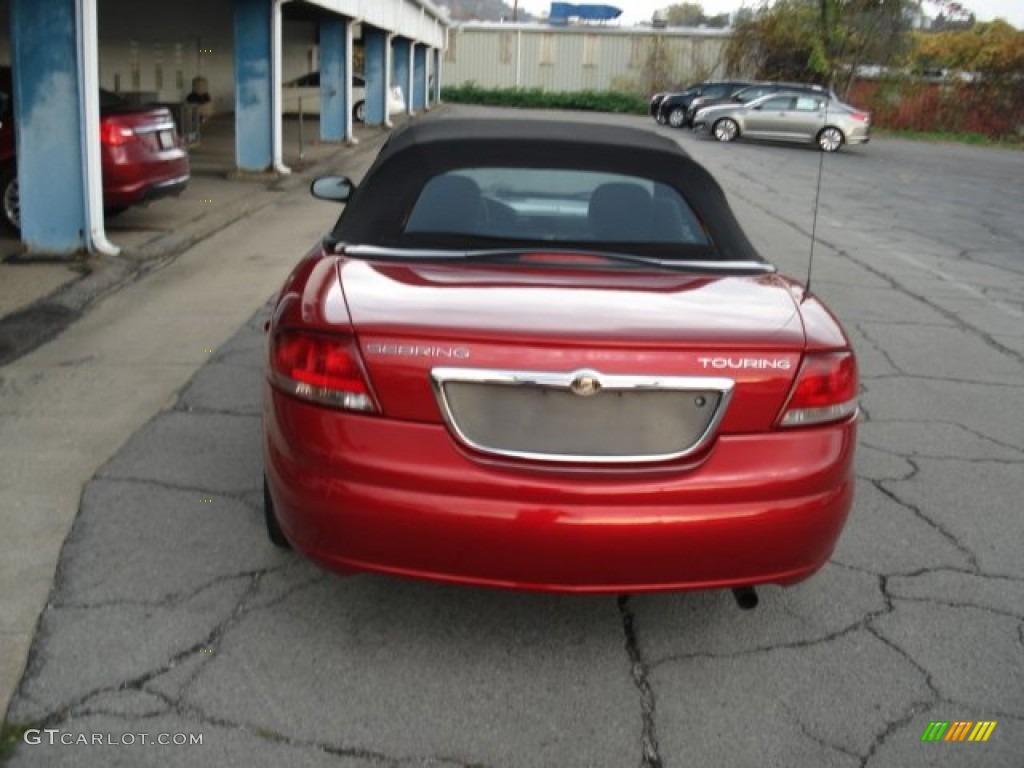 2004 Sebring Touring Convertible - Deep Red Pearl / Dark Slate Gray photo #7