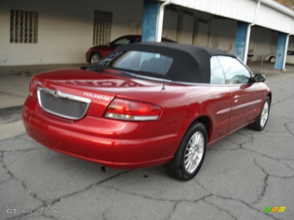 2004 Sebring Touring Convertible - Deep Red Pearl / Dark Slate Gray photo #8