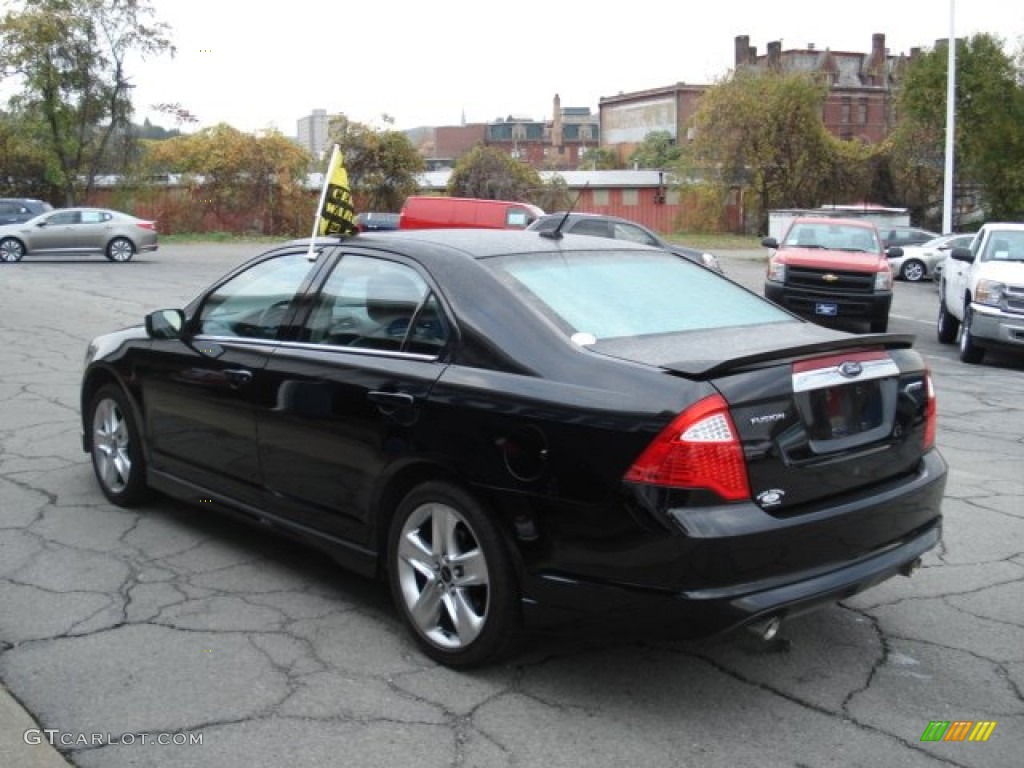 2010 Fusion Sport - Tuxedo Black Metallic / Charcoal Black/Sport Black photo #6