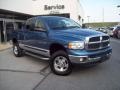 2005 Atlantic Blue Pearl Dodge Ram 2500 SLT Quad Cab 4x4  photo #52