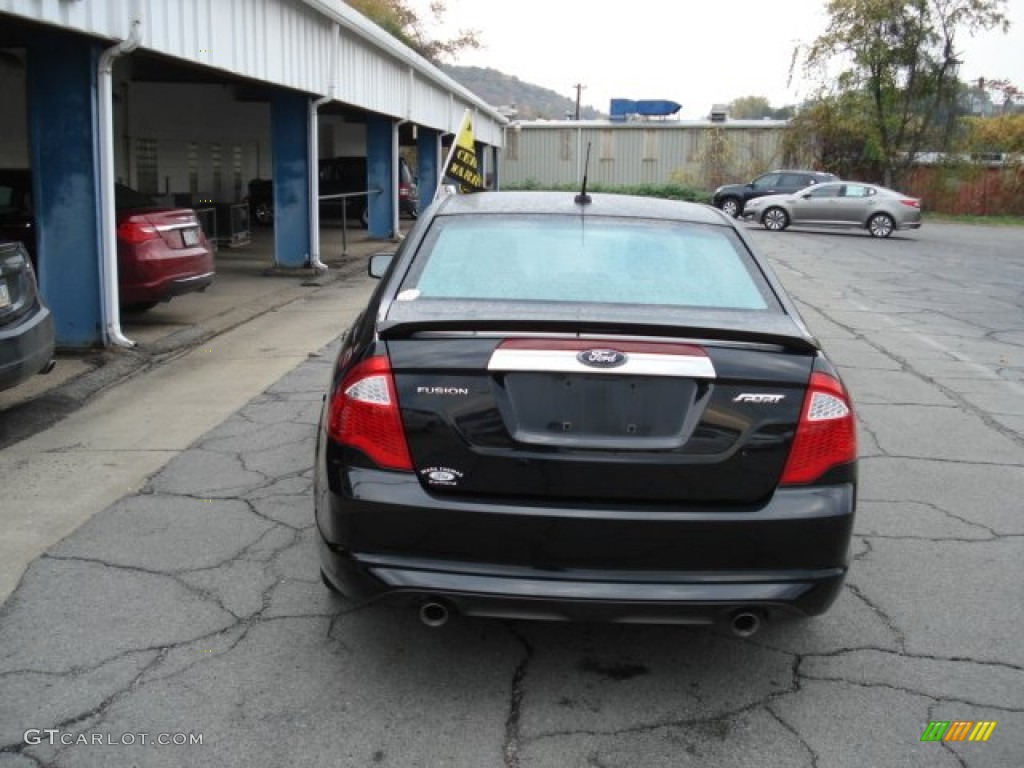 2010 Fusion Sport - Tuxedo Black Metallic / Charcoal Black/Sport Black photo #7