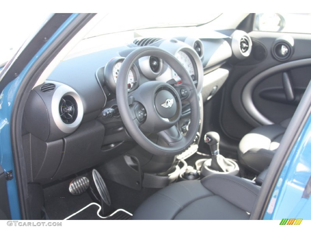 Carbon Black Interior 2012 Mini Cooper S Countryman Photo #55632953