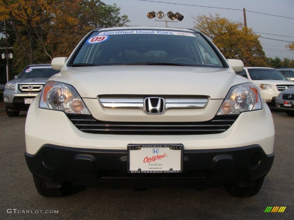 2009 CR-V EX-L 4WD - Taffeta White / Gray photo #6