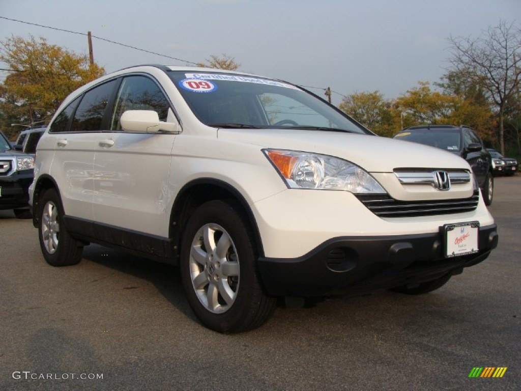 2009 CR-V EX-L 4WD - Taffeta White / Gray photo #7