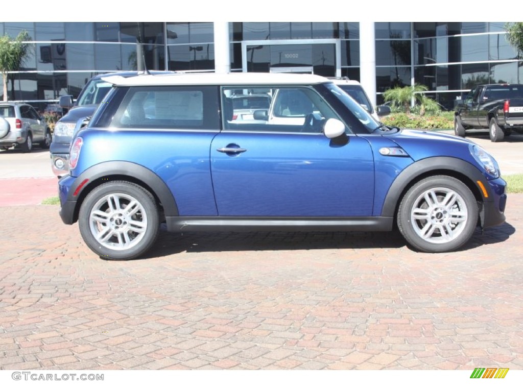 2012 Cooper S Hardtop - Lightning Blue Metallic / Carbon Black photo #3